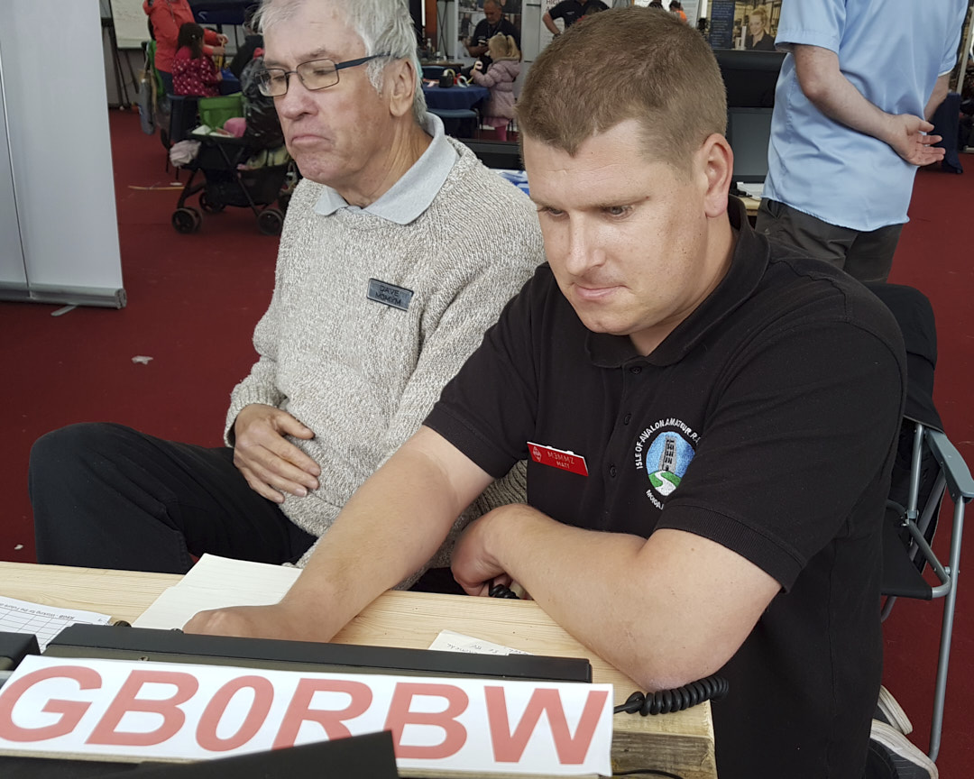 Isle of Avalon Amateur Radio Club Chairman Matt M3MMZ operating GB0RBW