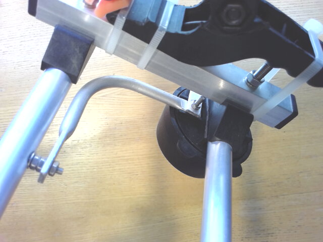 The 70cm antenna's feedpoint